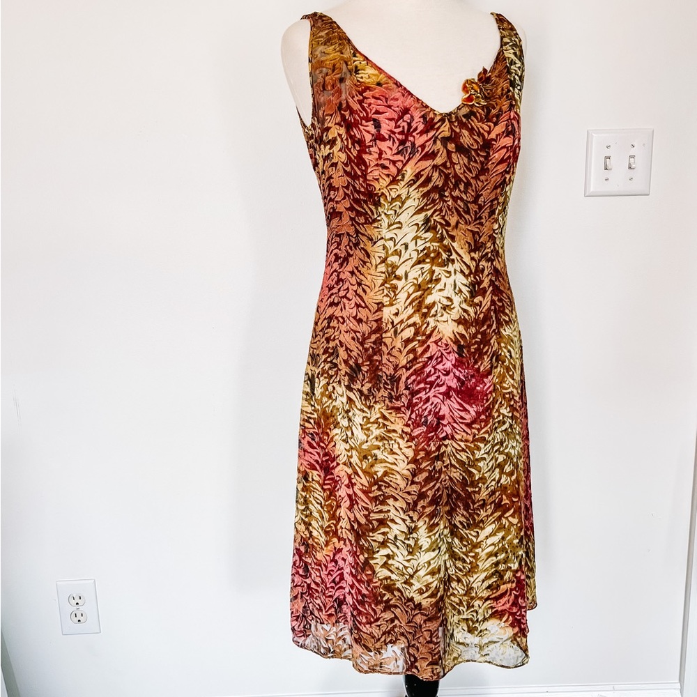 Peggy Jennings | Vintage Velvet Floral Midi/ Mini Dress